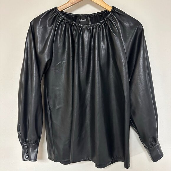 Dolce Cabo Faux Leather Top - Picture 4 of 11